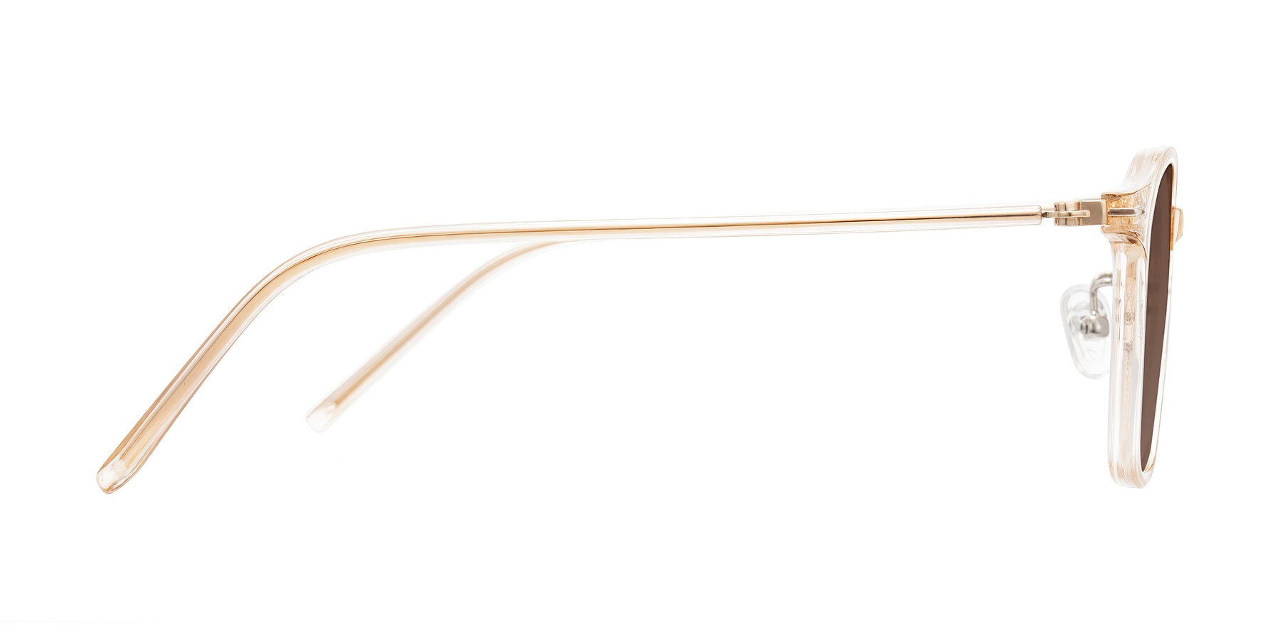 Side of Bicknell in Light Orange with Brown Tinted Lenses