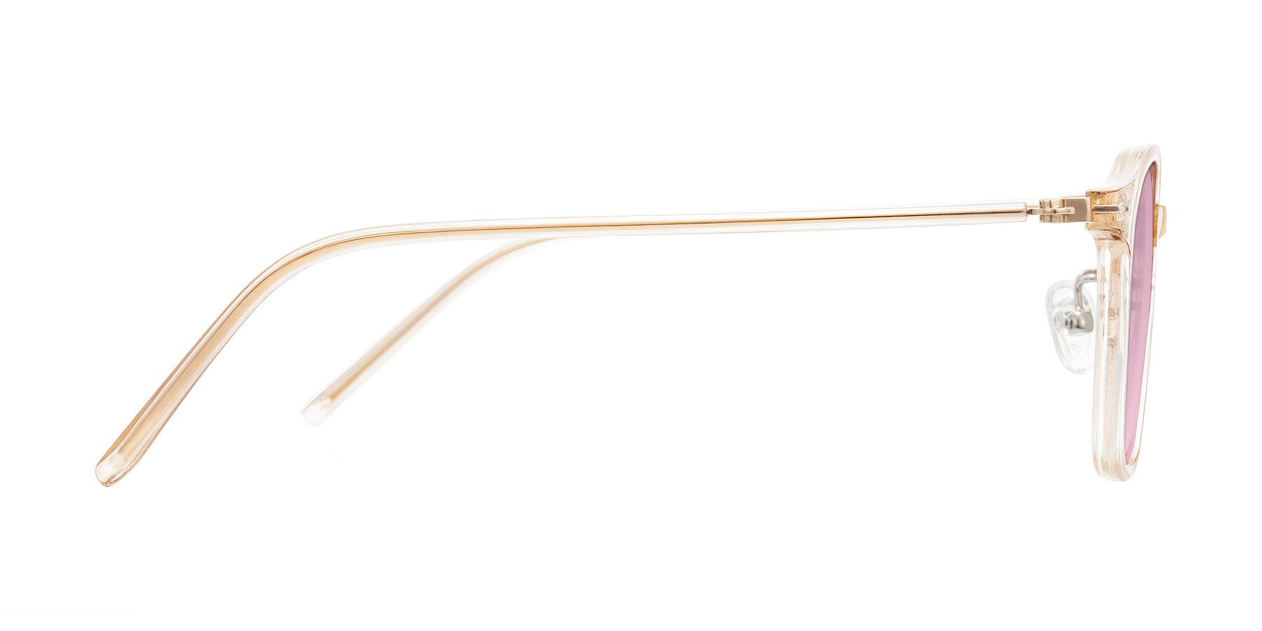 Side of Bicknell in Light Orange with Light Wine Tinted Lenses