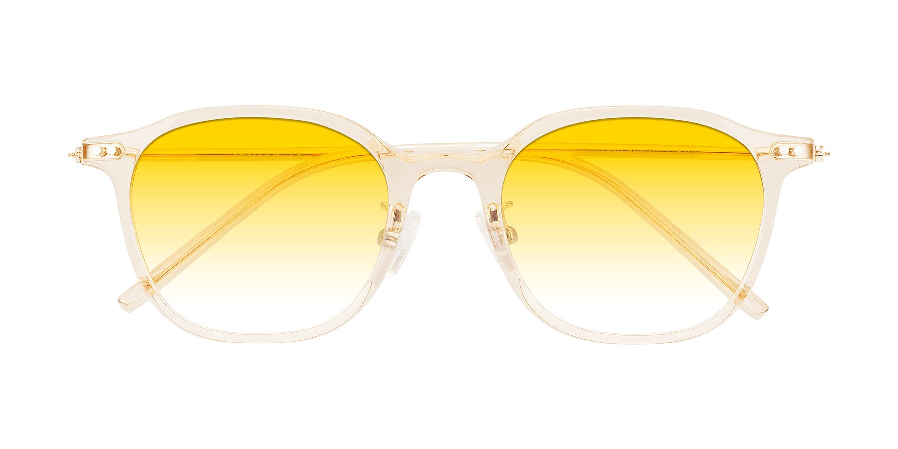 Folded Front of Bicknell in Light Orange with Yellow Gradient Lenses