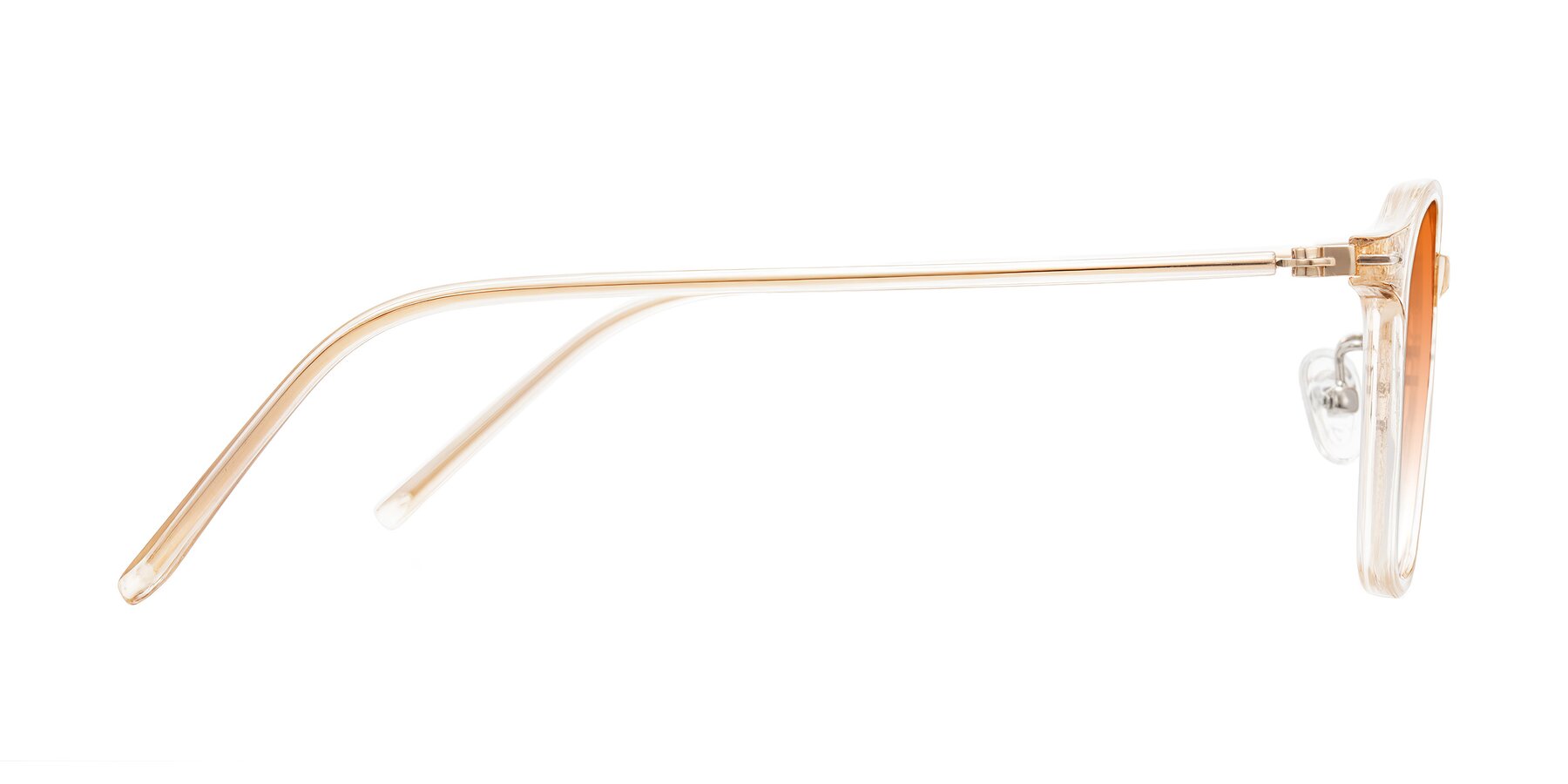 Side of Bicknell in Light Orange with Orange Gradient Lenses