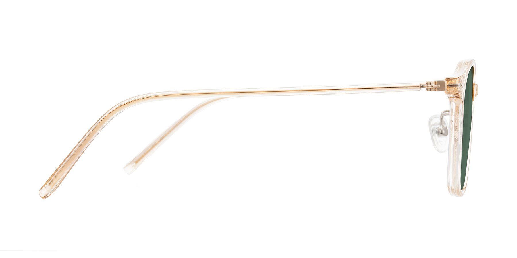 Side of Bicknell in Light Orange with Green Polarized Lenses