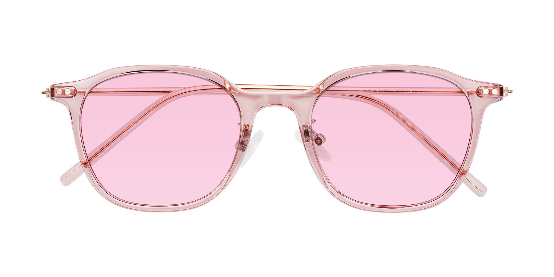 Folded Front of Bicknell in Light Wine with Light Pink Tinted Lenses