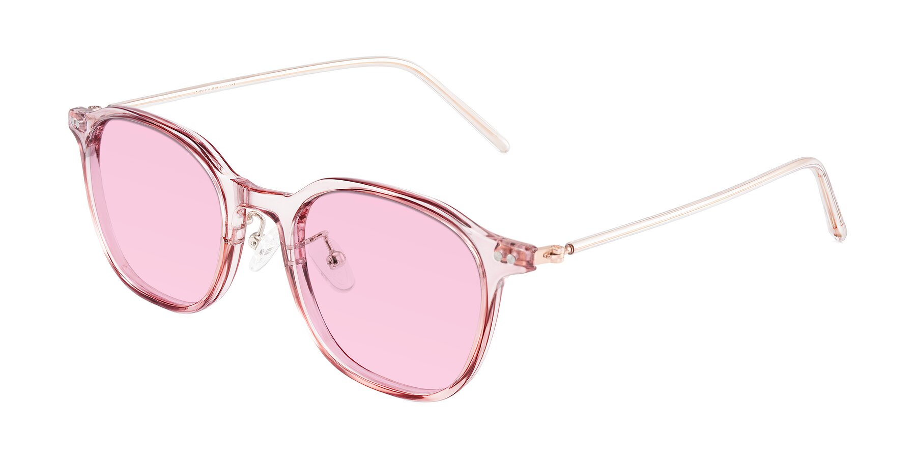 Angle of Bicknell in Light Wine with Light Pink Tinted Lenses