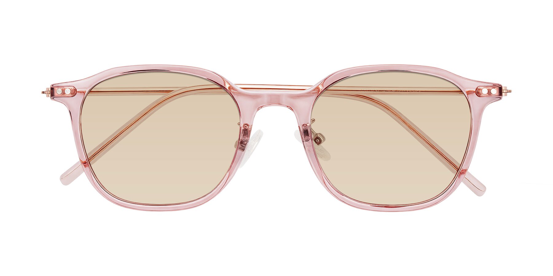 Folded Front of Bicknell in Light Wine with Light Brown Tinted Lenses