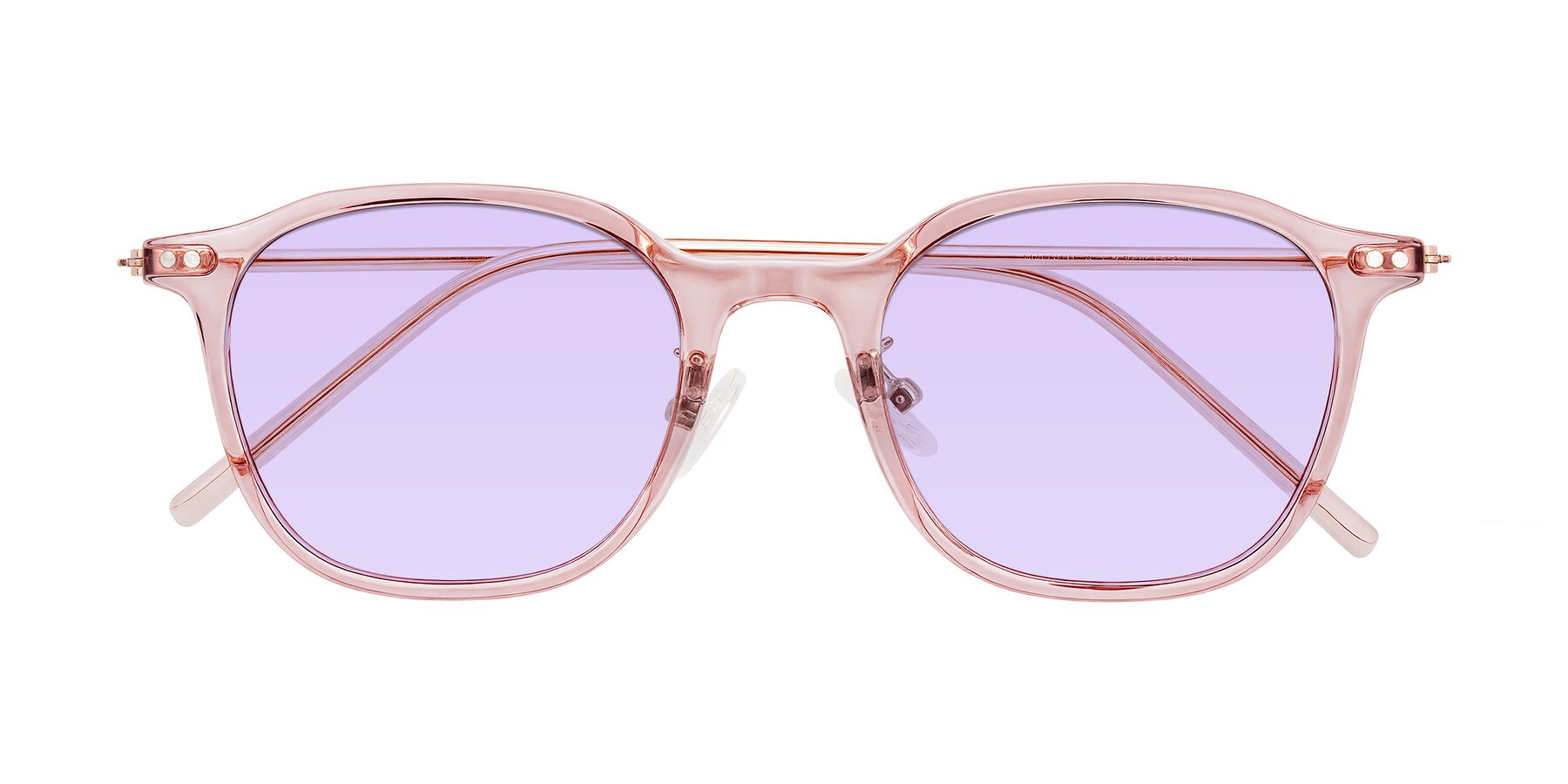 Folded Front of Bicknell in Light Wine with Light Purple Tinted Lenses