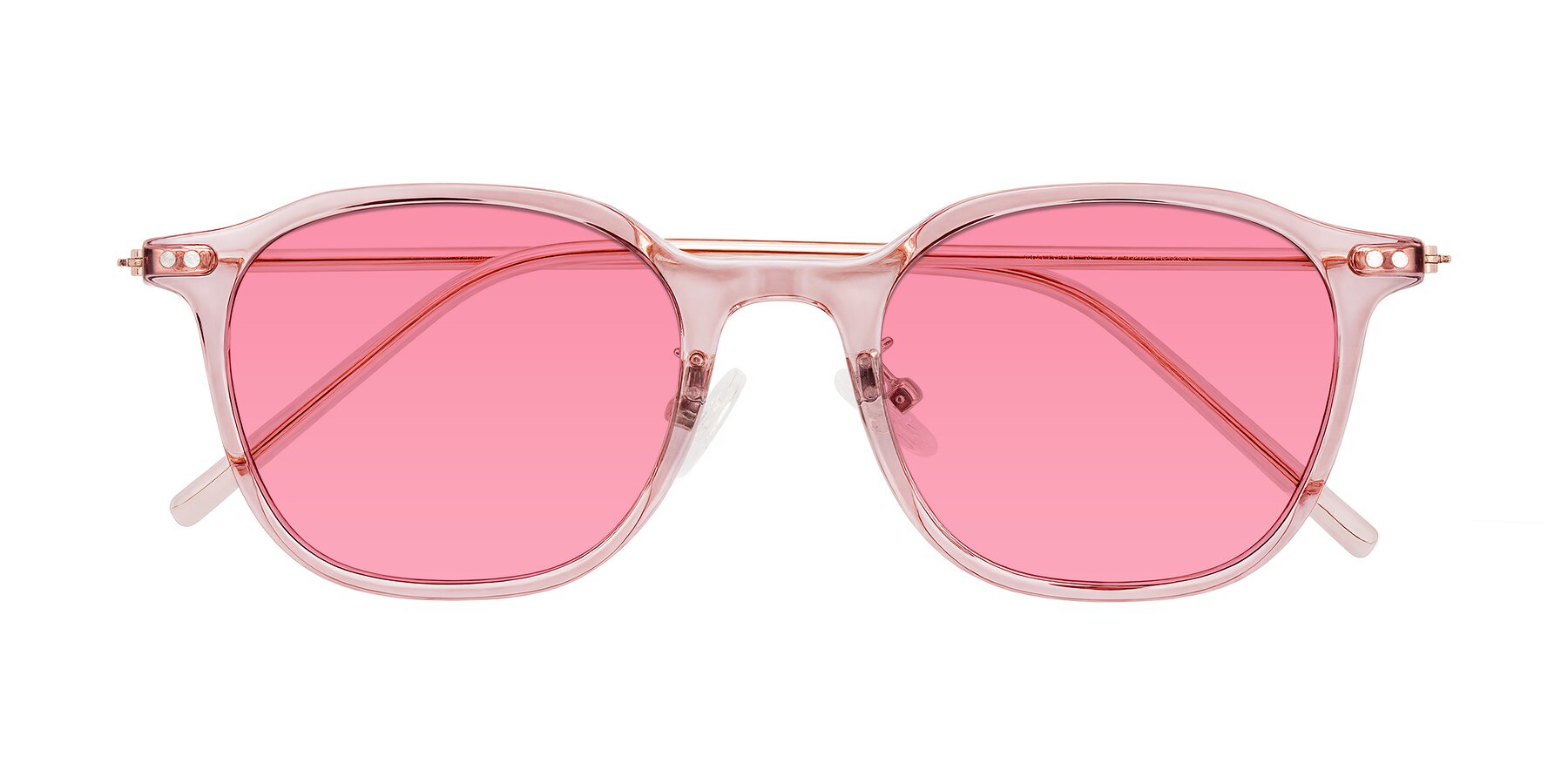 Folded Front of Bicknell in Light Wine with Pink Tinted Lenses