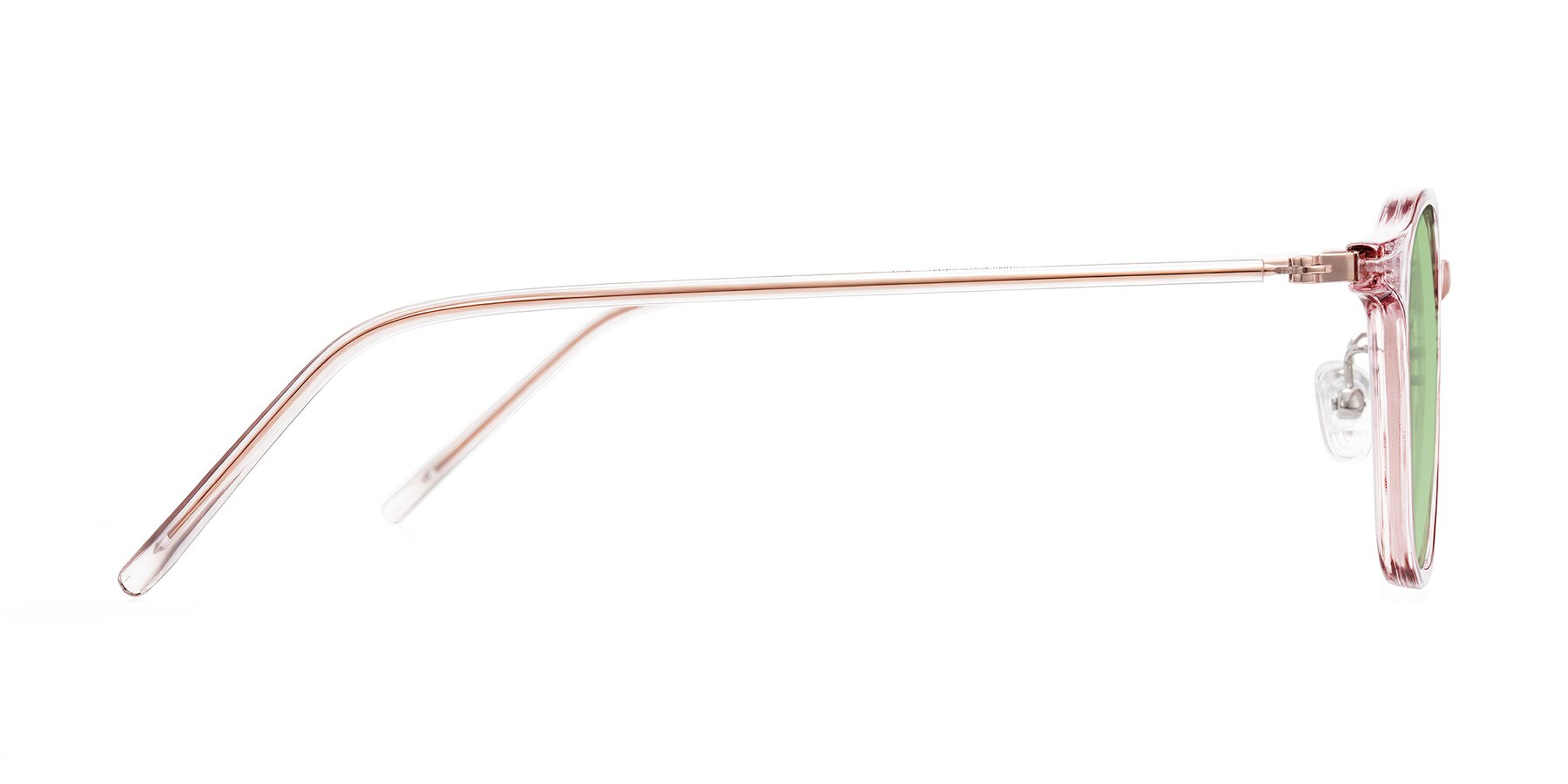 Side of Bicknell in Light Wine with Medium Green Tinted Lenses