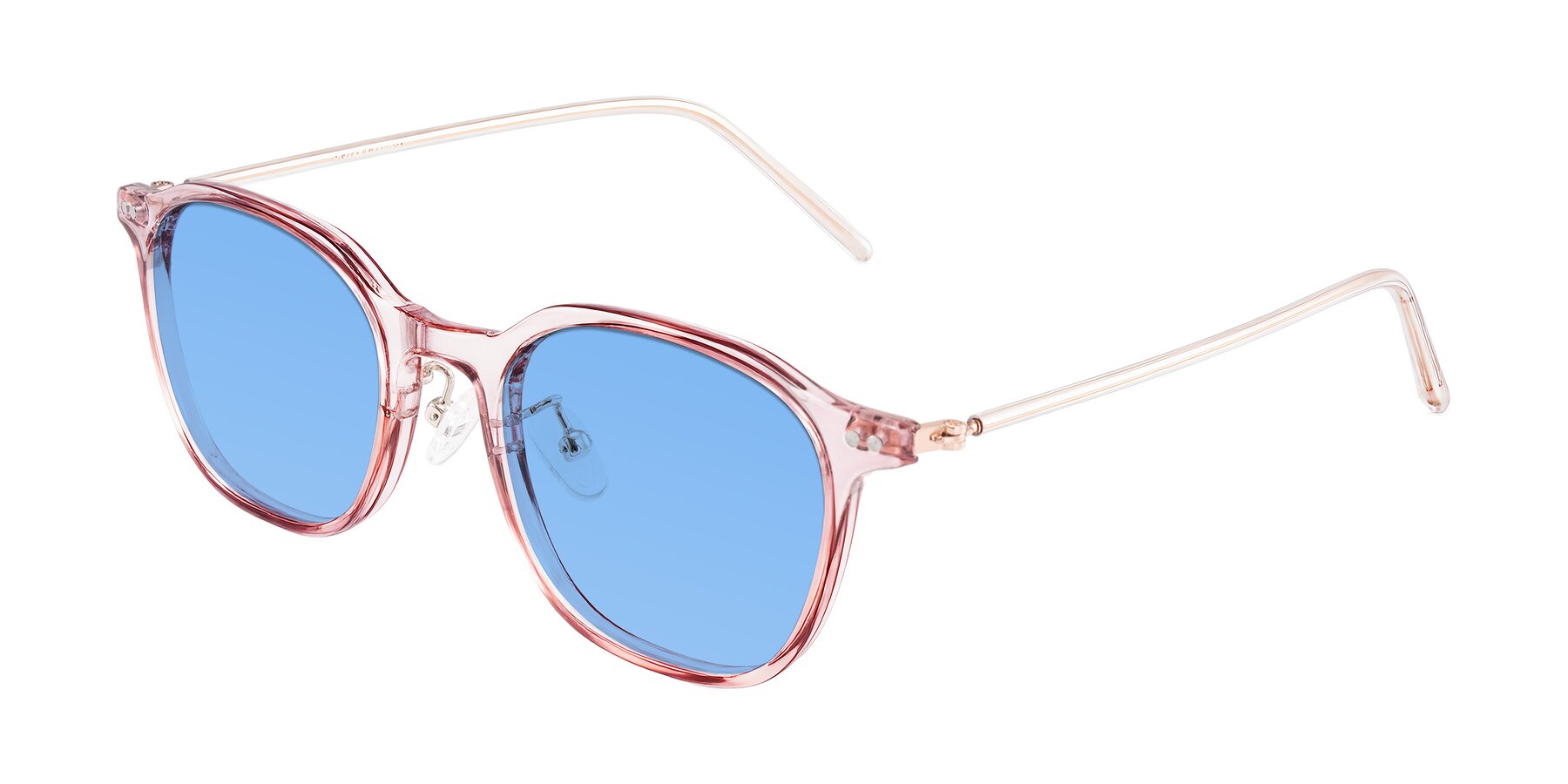 Angle of Bicknell in Light Wine with Medium Blue Tinted Lenses