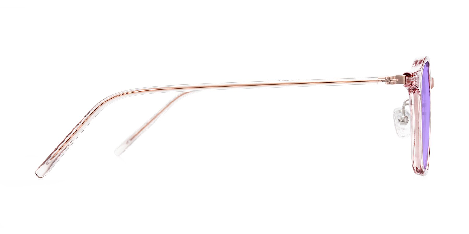 Side of Bicknell in Light Wine with Medium Purple Tinted Lenses