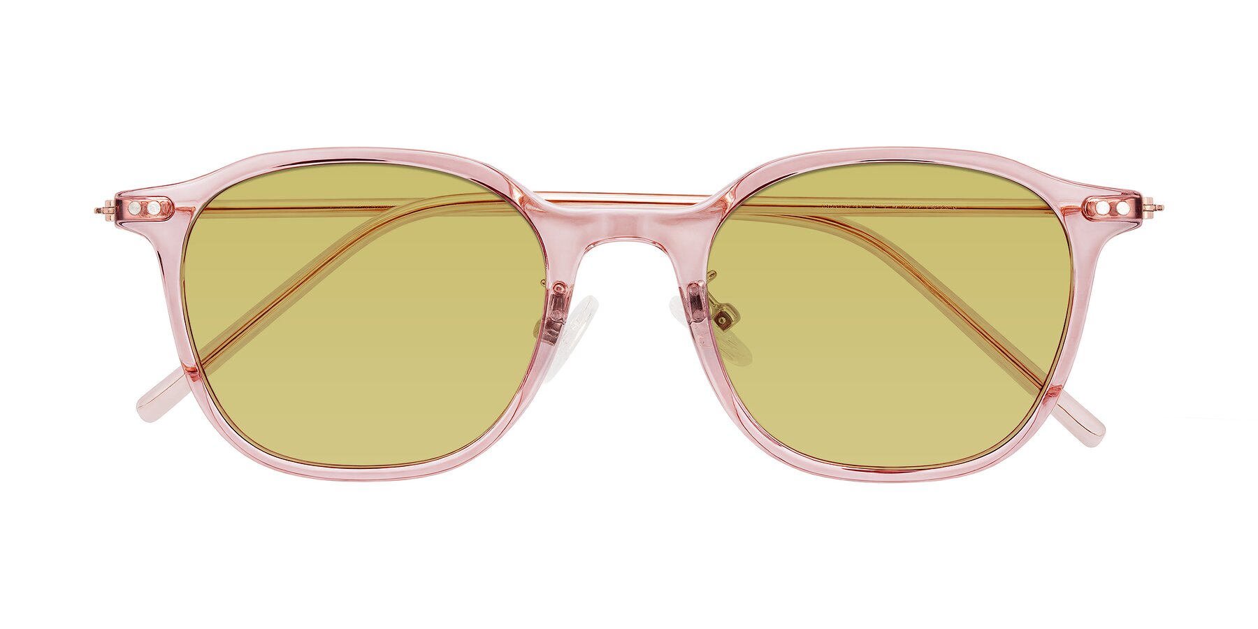 Folded Front of Bicknell in Light Wine with Medium Champagne Tinted Lenses