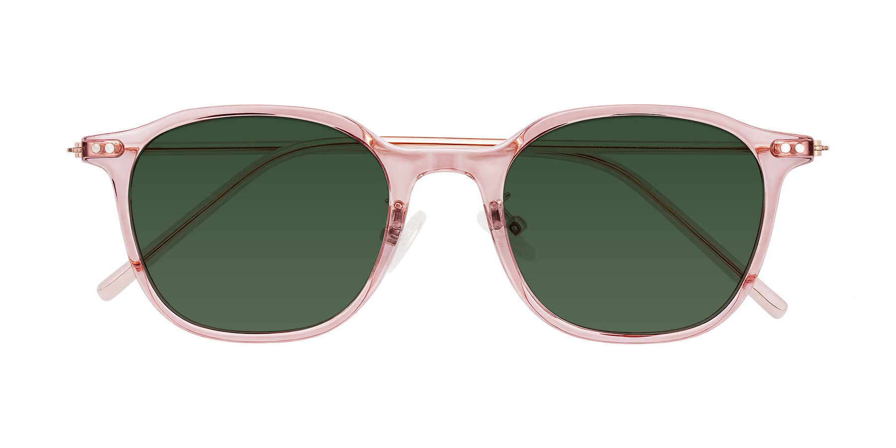 Folded Front of Bicknell in Light Wine with Green Tinted Lenses