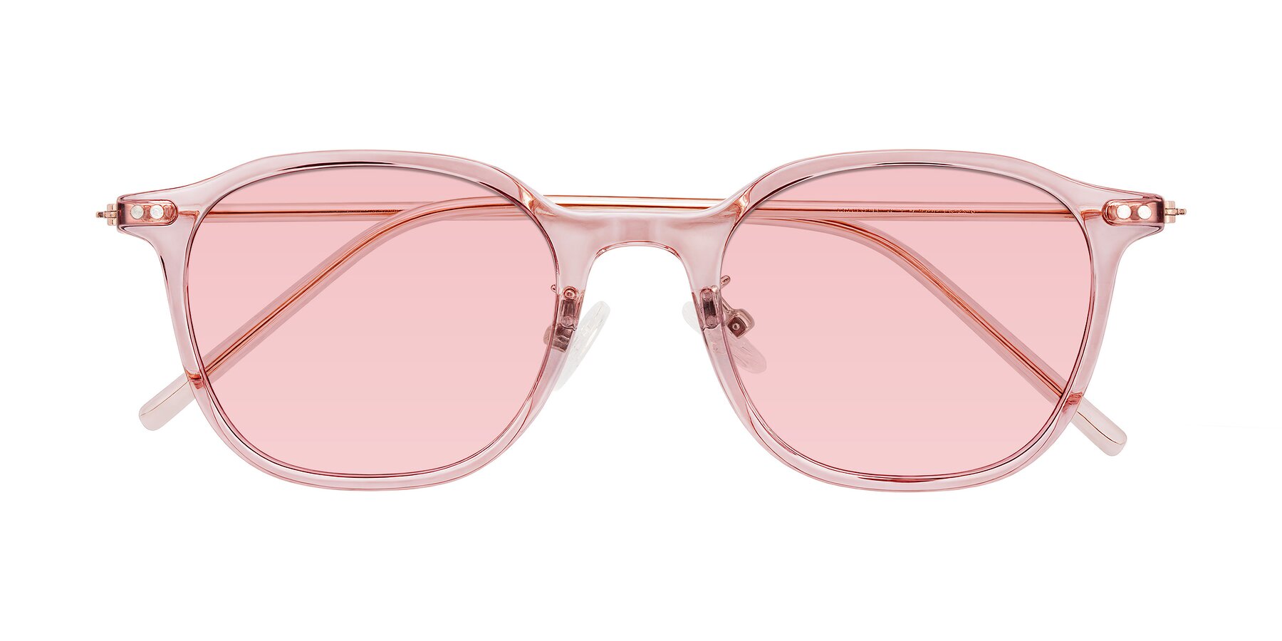 Folded Front of Bicknell in Light Wine with Light Garnet Tinted Lenses