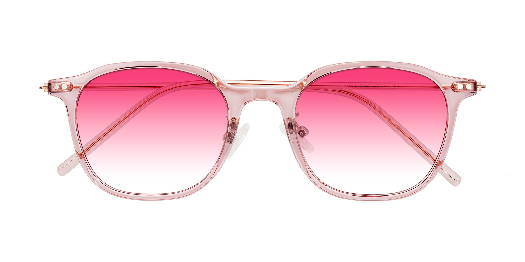 Folded Front of Bicknell in Light Wine with Pink Gradient Lenses