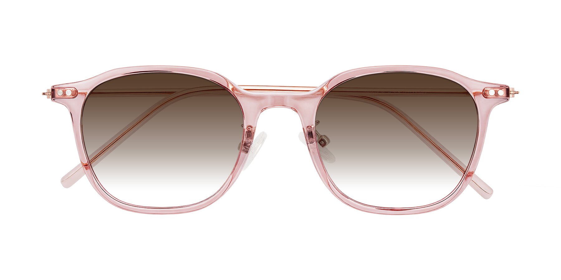 Folded Front of Bicknell in Light Wine with Brown Gradient Lenses