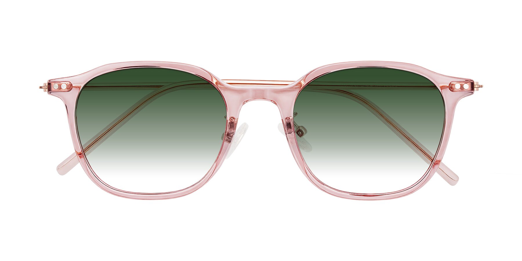 Folded Front of Bicknell in Light Wine with Green Gradient Lenses