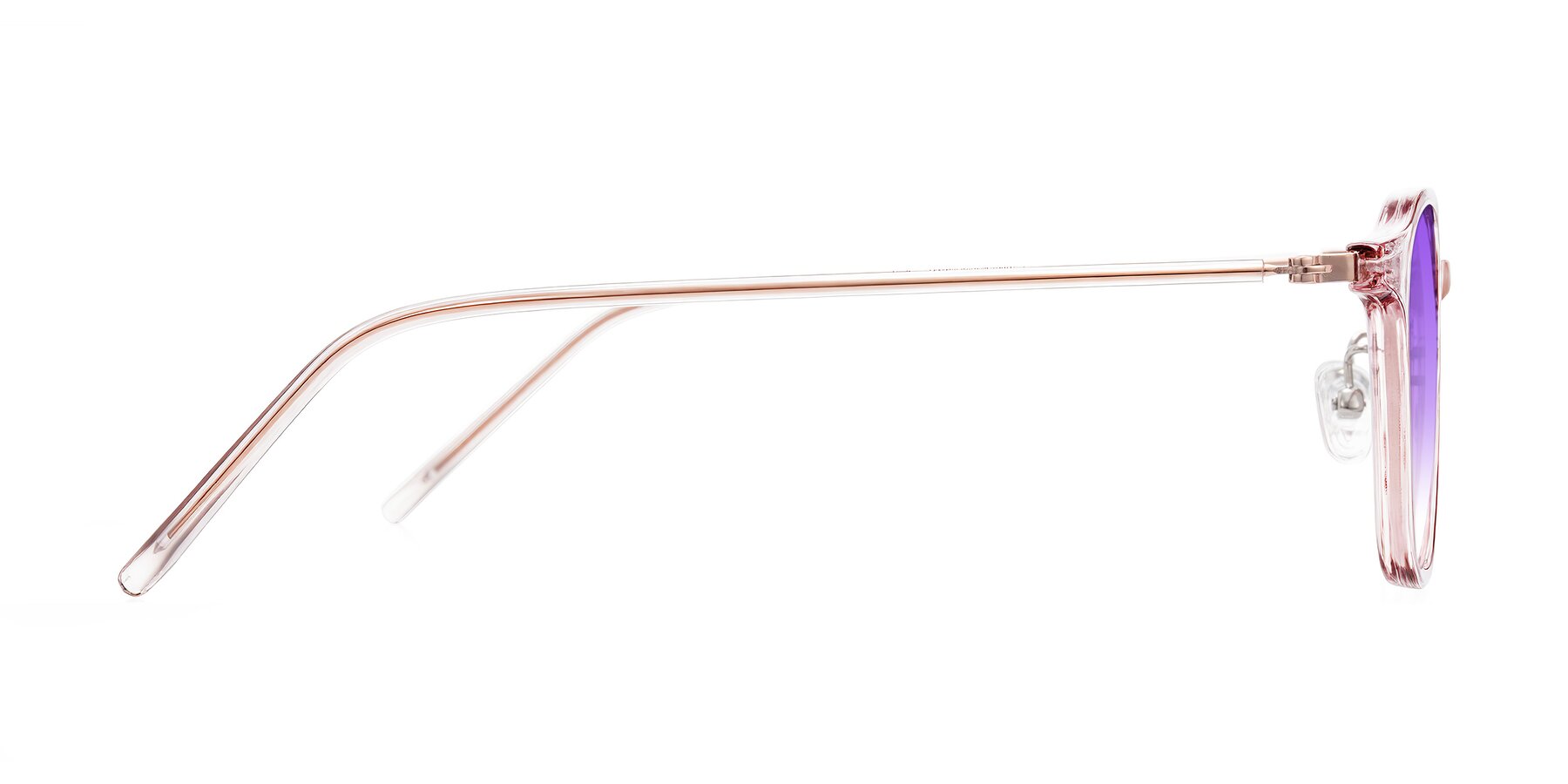 Side of Bicknell in Light Wine with Purple Gradient Lenses