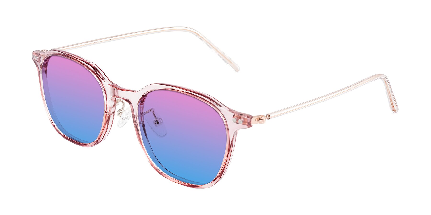 Angle of Bicknell in Light Wine with Pink / Blue Gradient Lenses