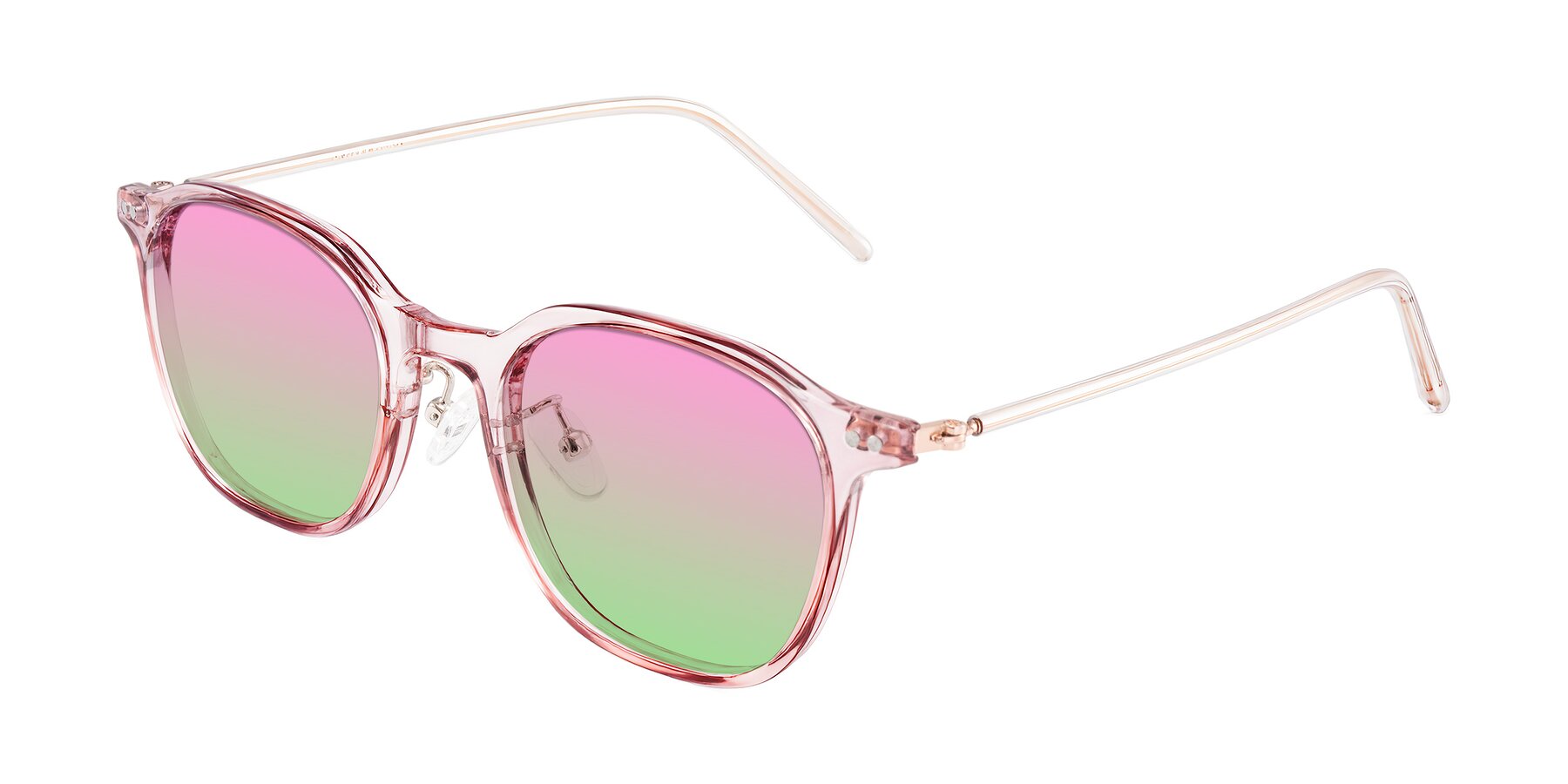 Angle of Bicknell in Light Wine with Pink / Green Gradient Lenses