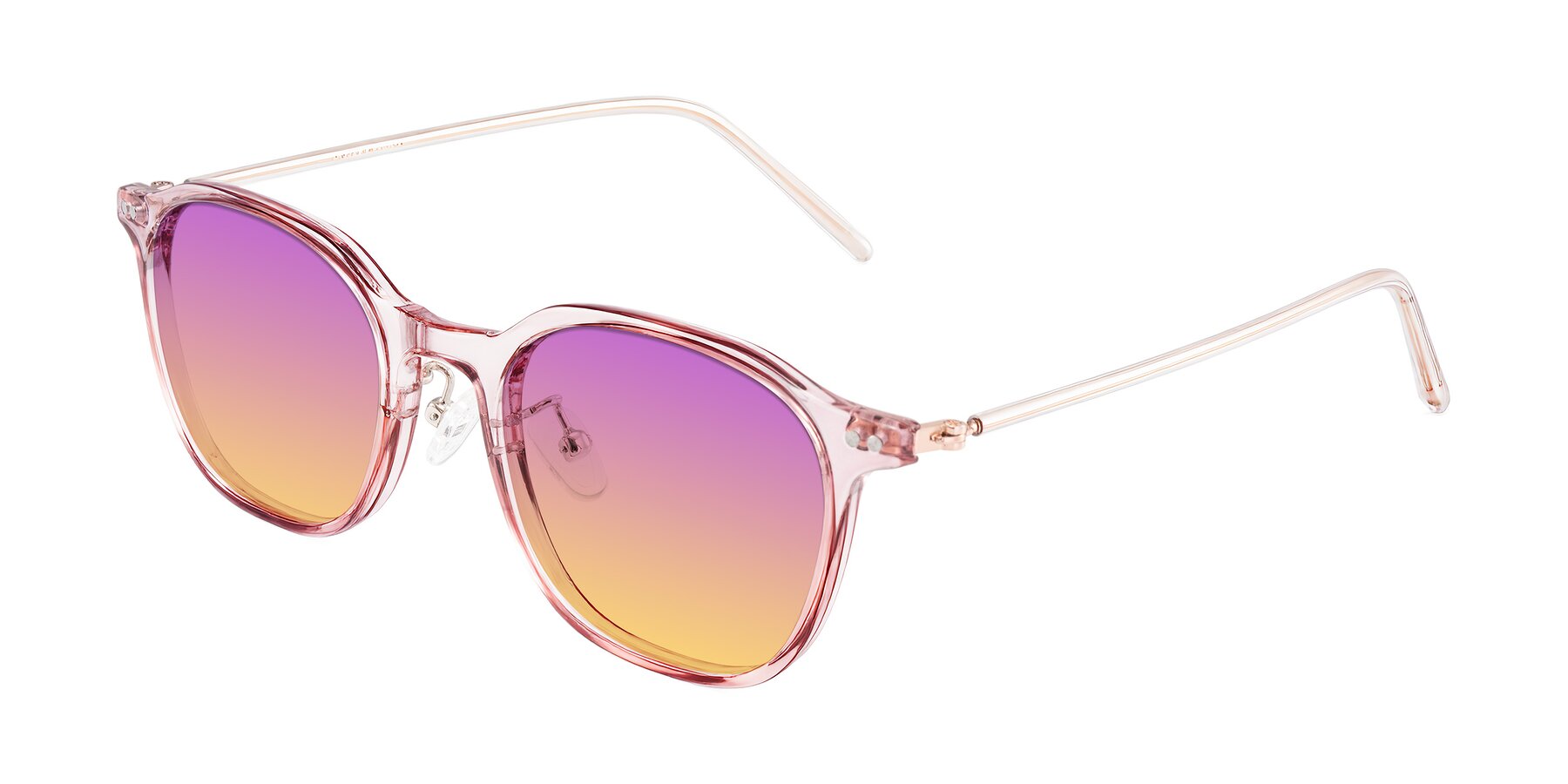 Angle of Bicknell in Light Wine with Purple / Yellow Gradient Lenses