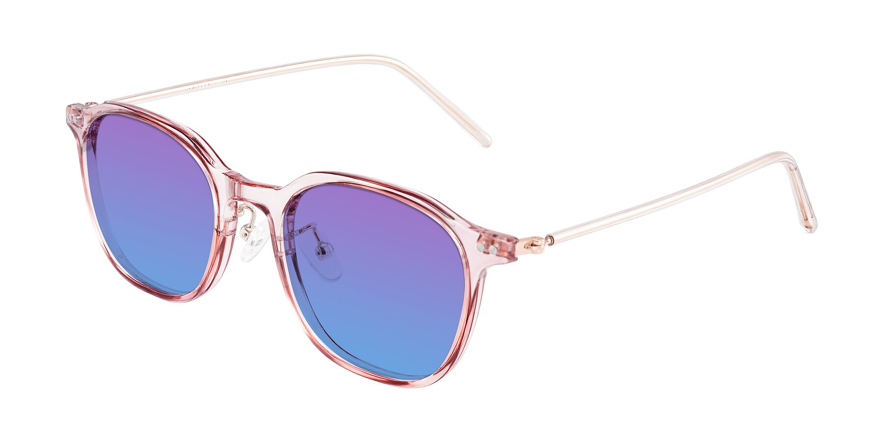 Angle of Bicknell in Light Wine with Purple / Blue Gradient Lenses