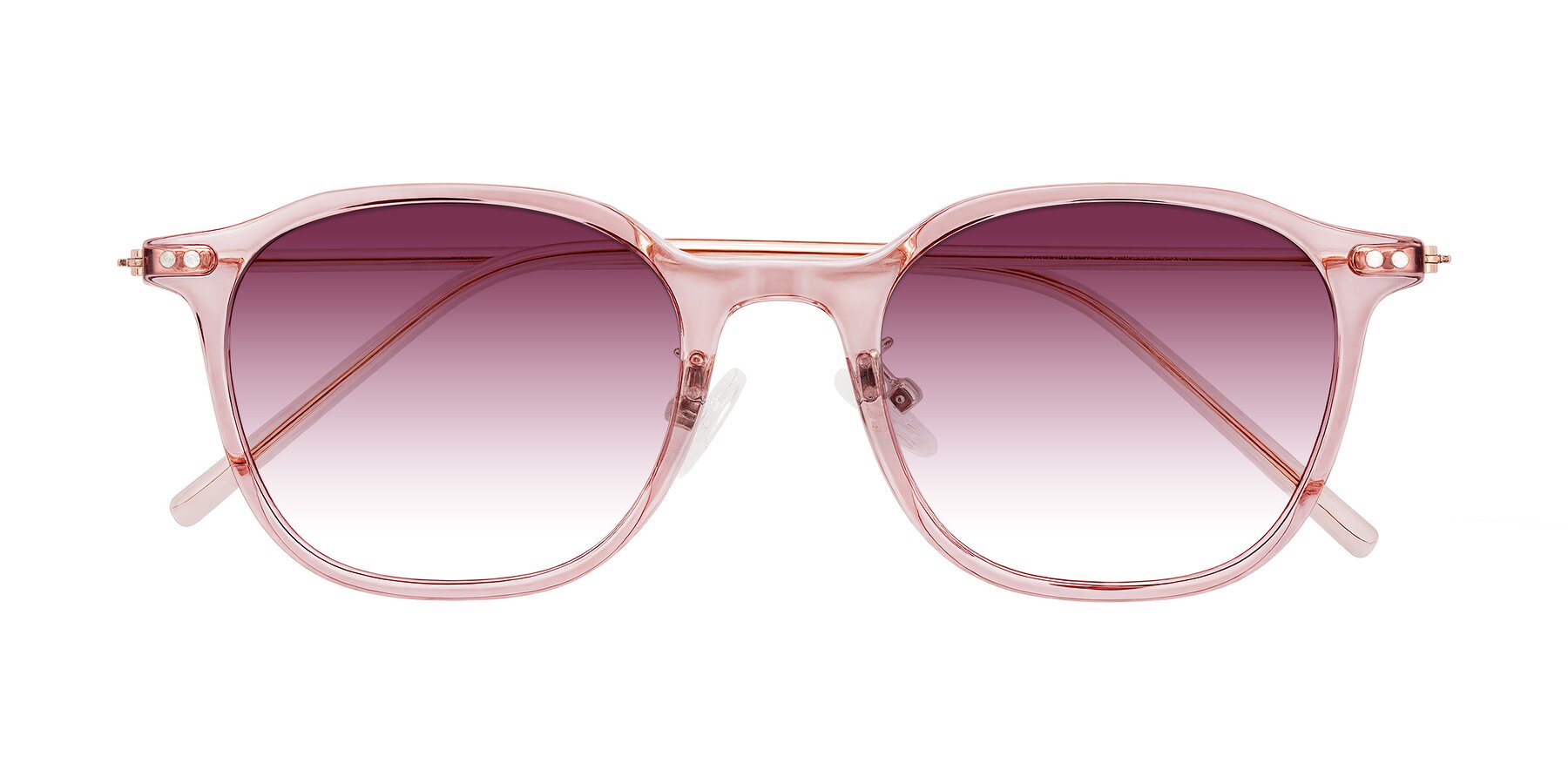 Folded Front of Bicknell in Light Wine with Wine Gradient Lenses