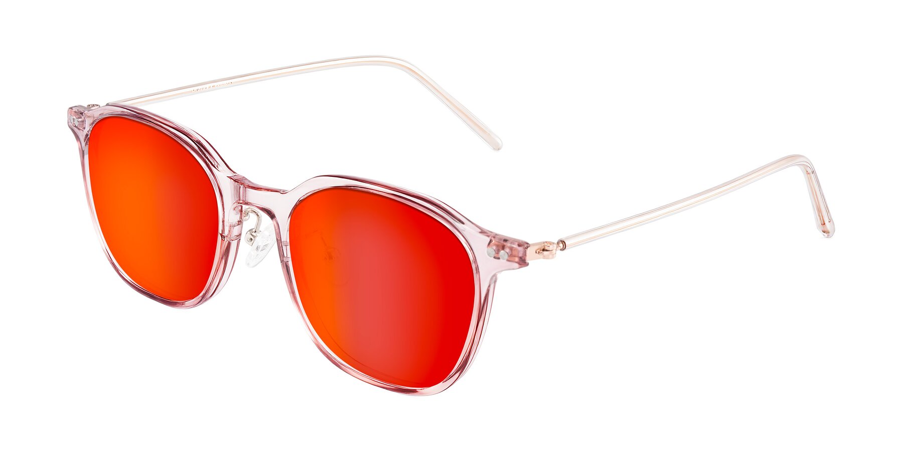 Angle of Bicknell in Light Wine with Red Gold Mirrored Lenses