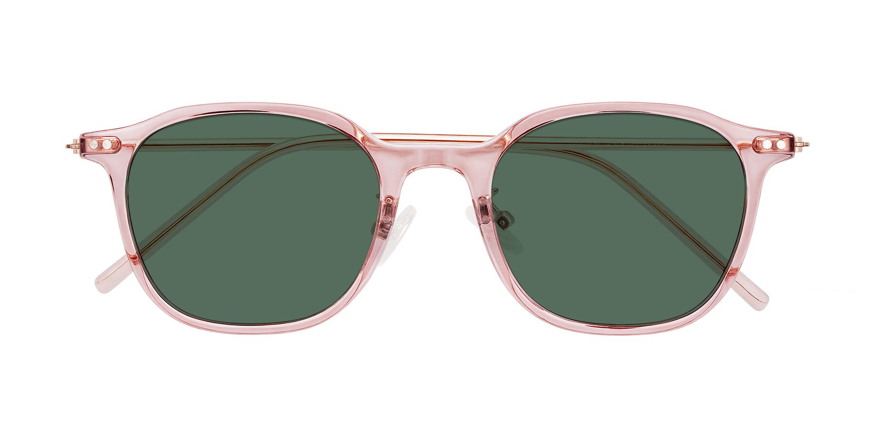 Folded Front of Bicknell in Light Wine with Green Polarized Lenses