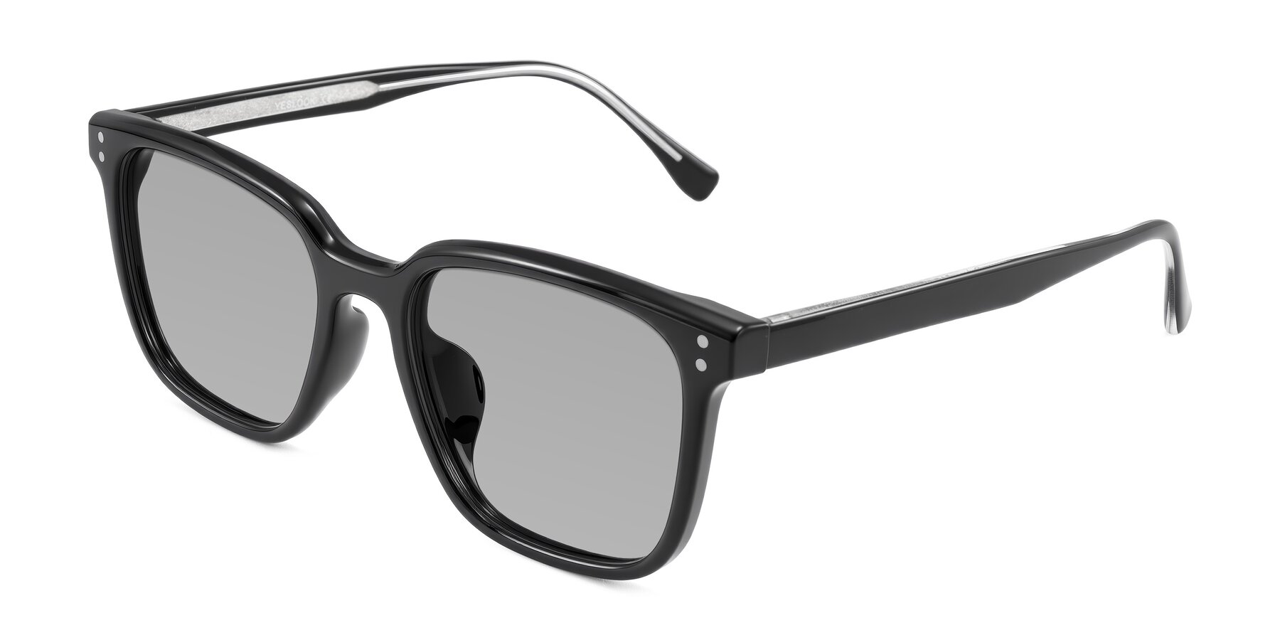 Angle of Ordoyo in Black with Light Gray Tinted Lenses