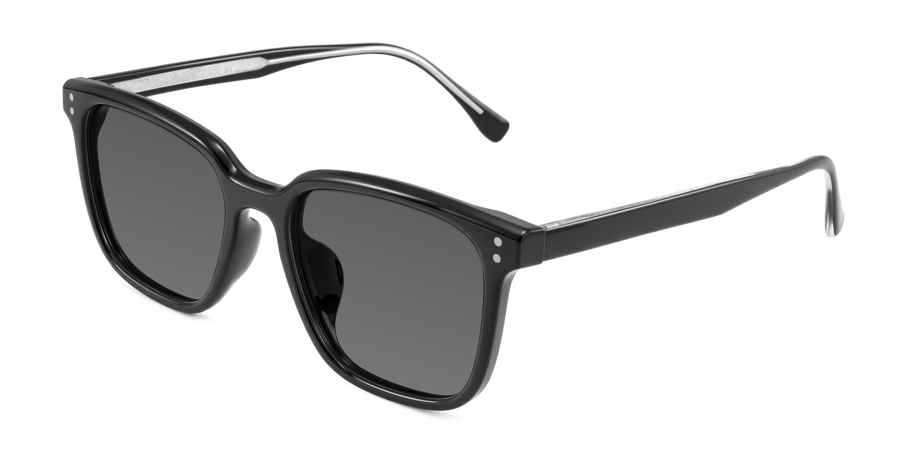 Angle of Ordoyo in Black with Medium Gray Tinted Lenses