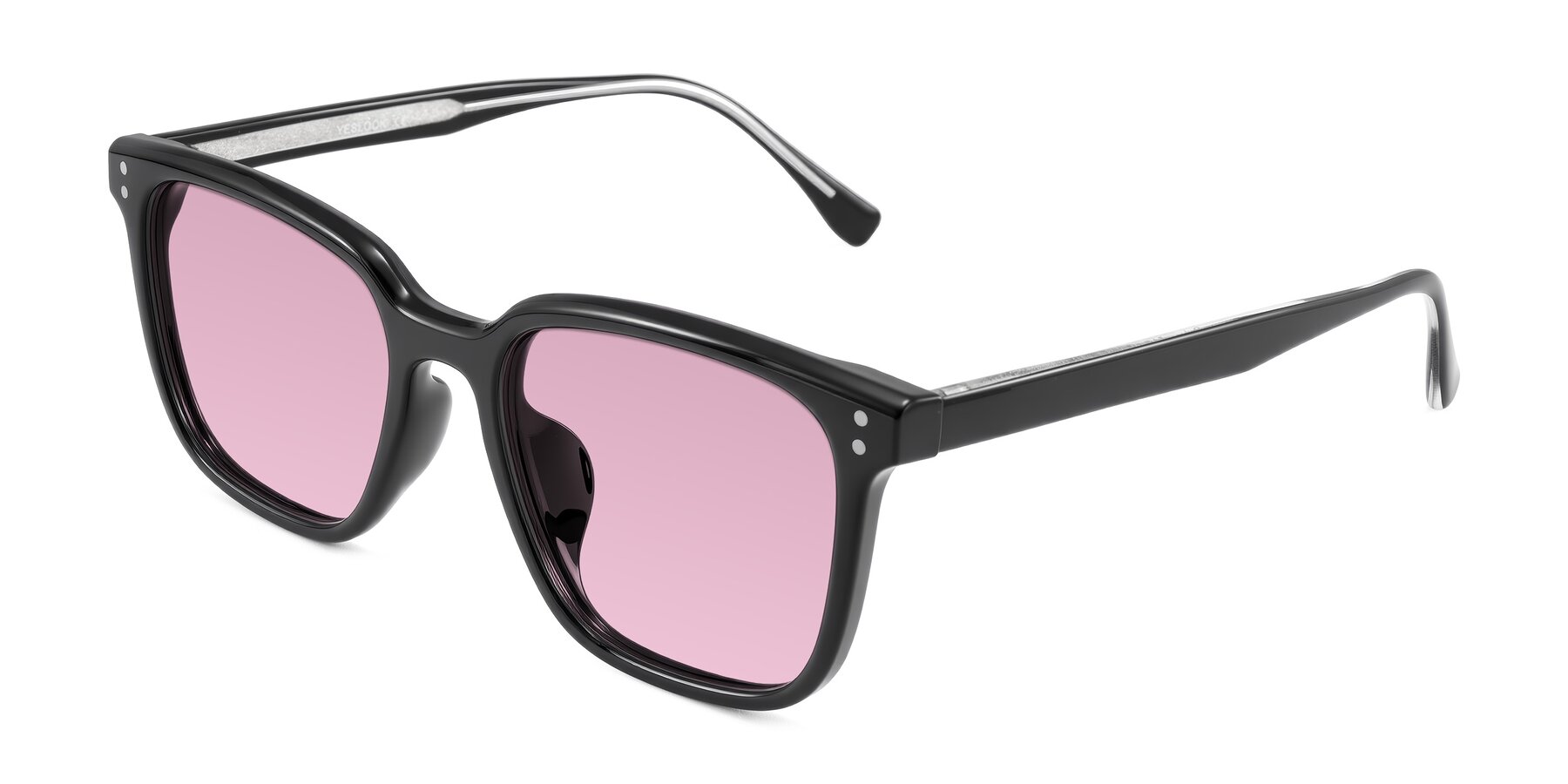 Angle of Ordoyo in Black with Light Wine Tinted Lenses