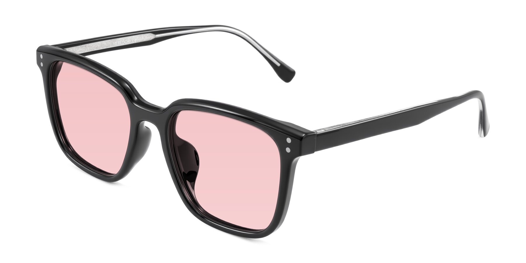 Angle of Ordoyo in Black with Light Garnet Tinted Lenses