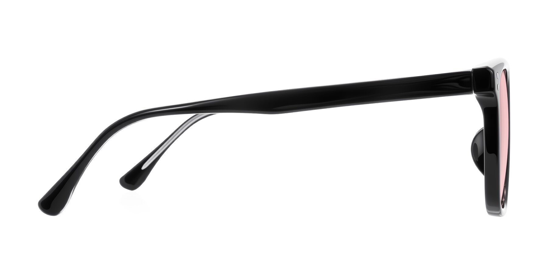 Side of Ordoyo in Black with Light Garnet Tinted Lenses