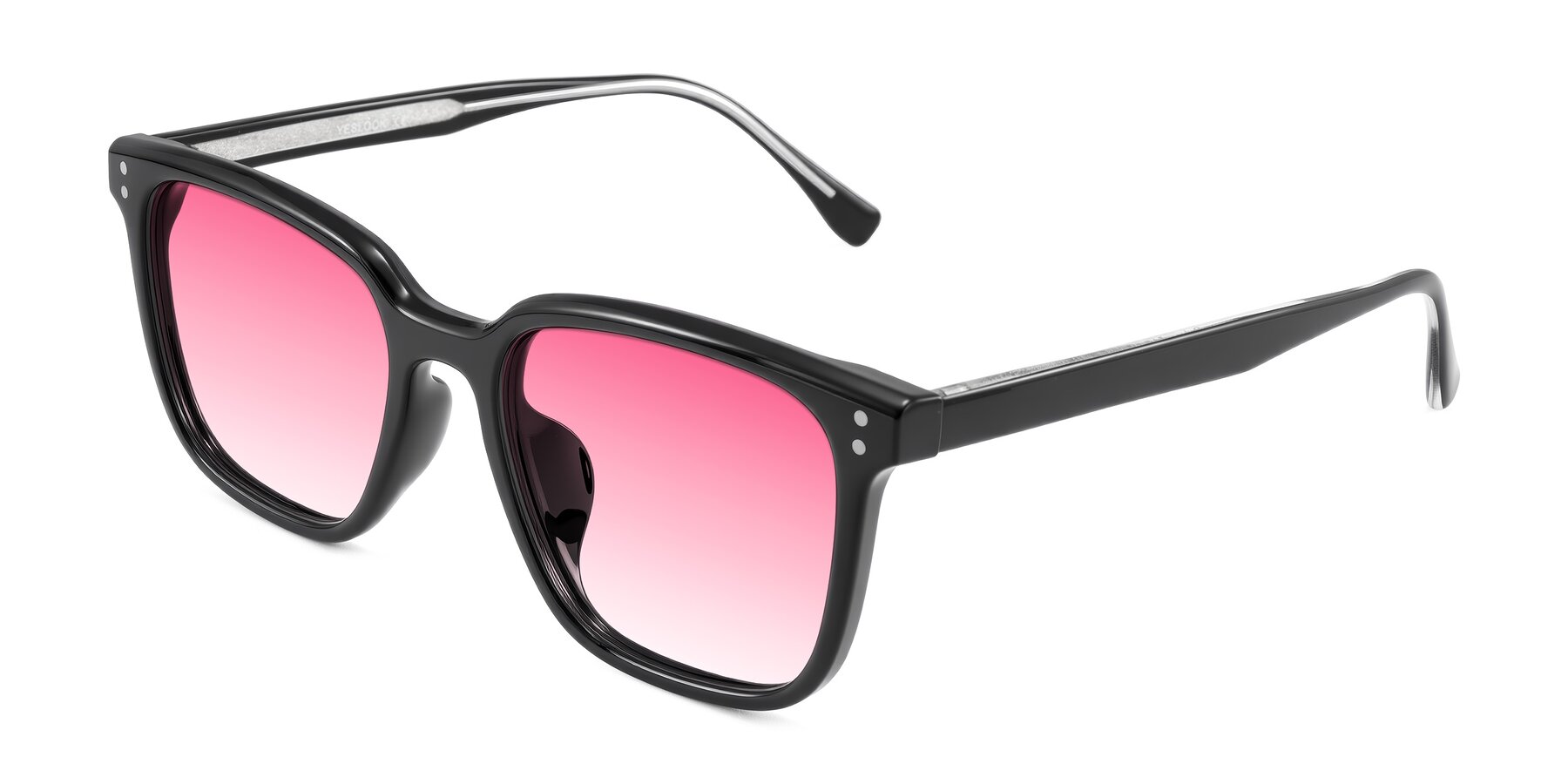 Angle of Ordoyo in Black with Pink Gradient Lenses