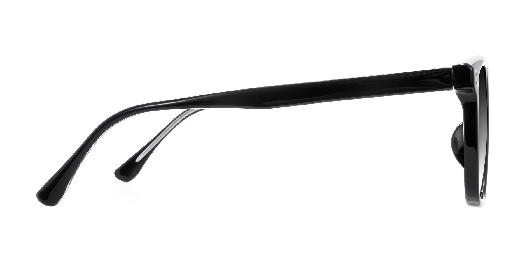 Side of Ordoyo in Black with Gray Gradient Lenses