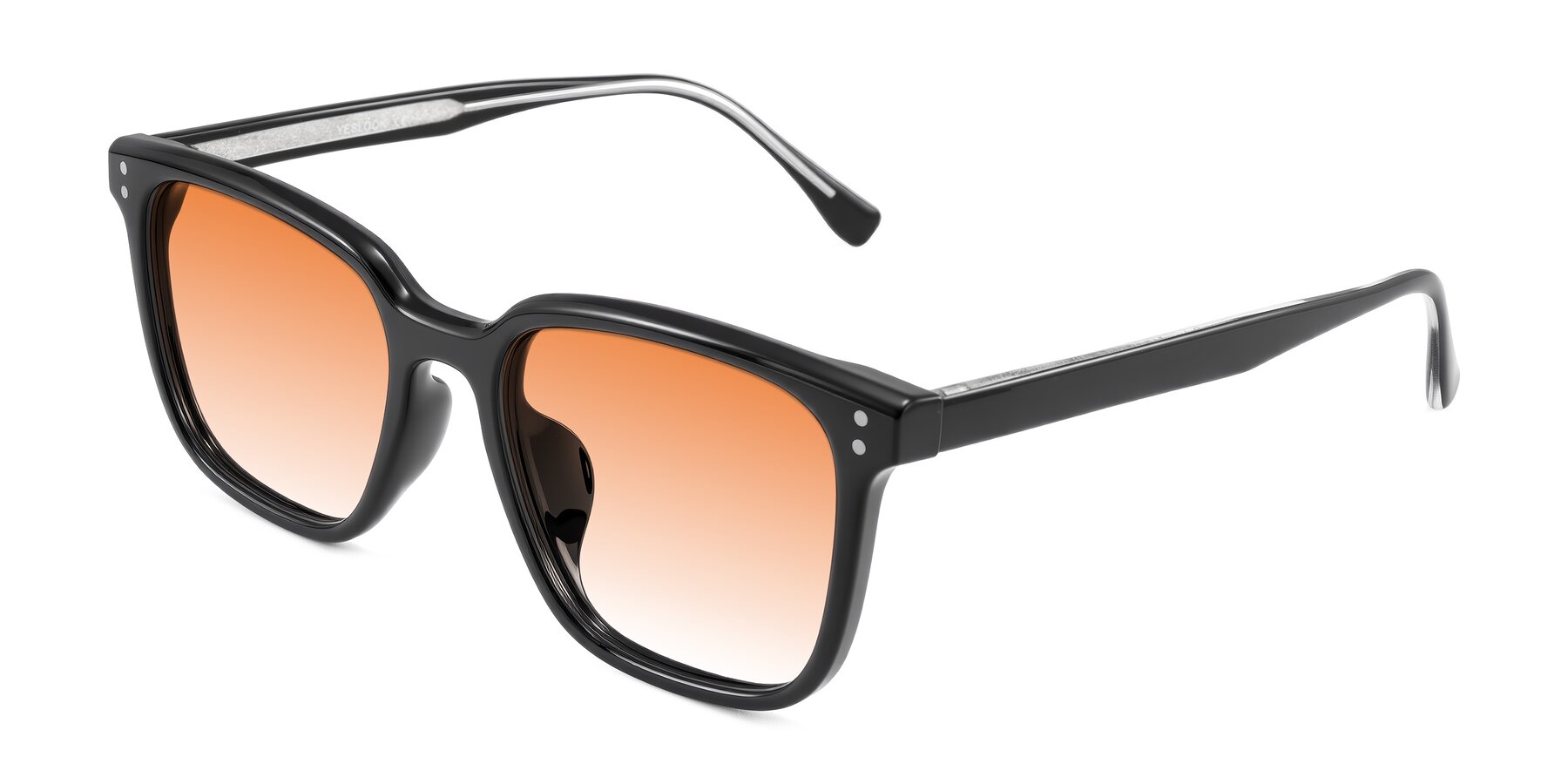 Angle of Ordoyo in Black with Orange Gradient Lenses