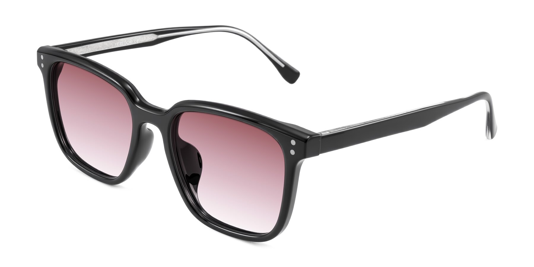 Angle of Ordoyo in Black with Garnet Gradient Lenses