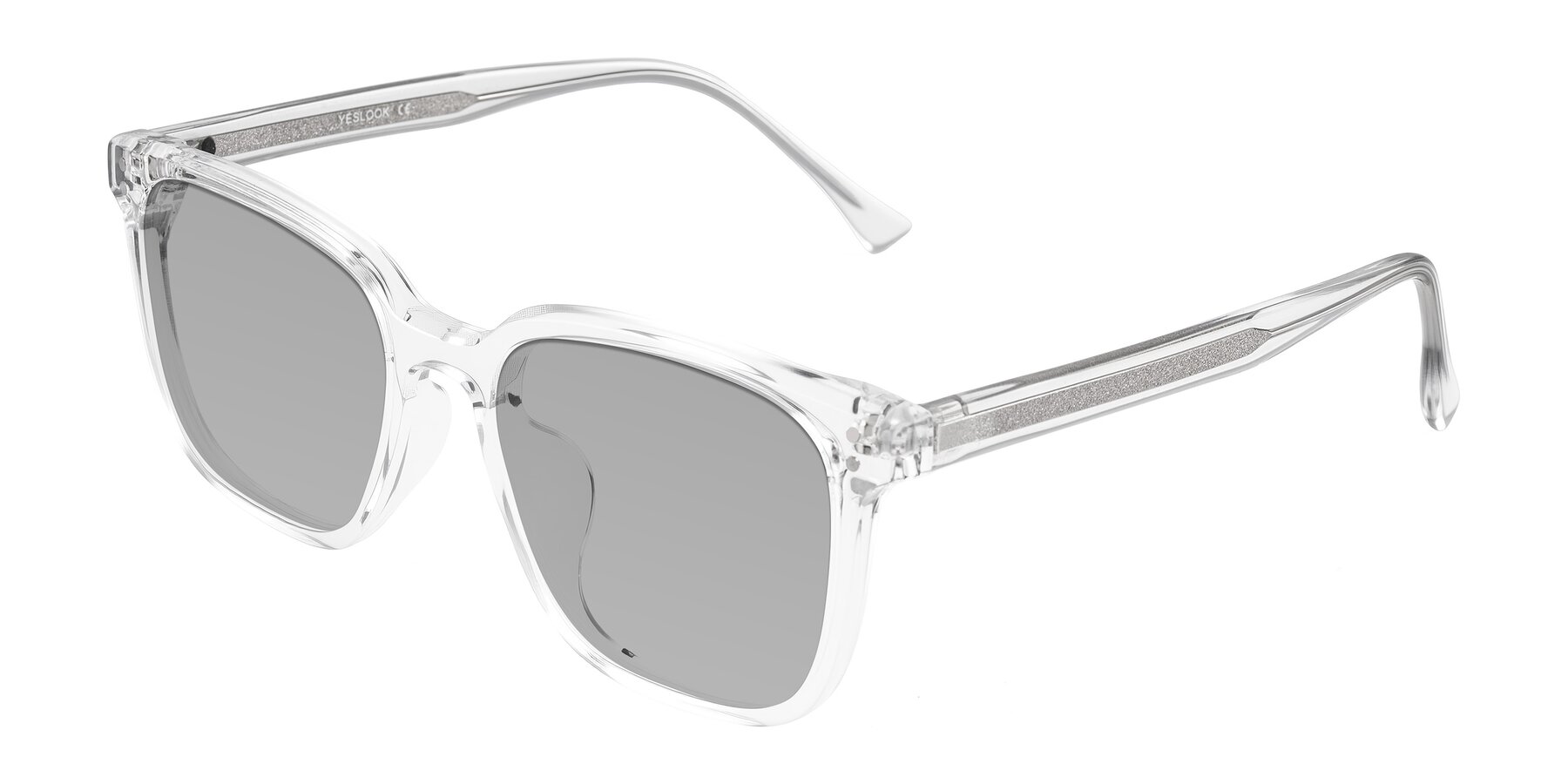 Angle of Ordoyo in Clear with Light Gray Tinted Lenses