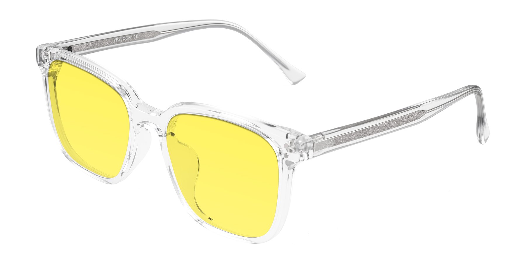 Angle of Ordoyo in Clear with Medium Yellow Tinted Lenses