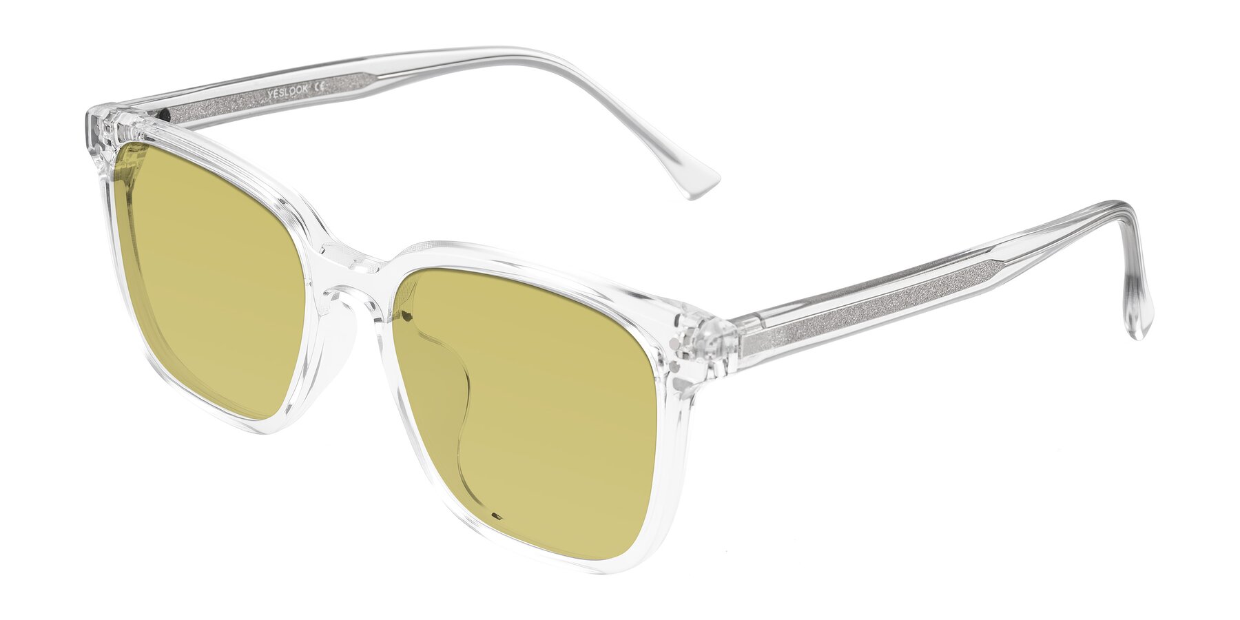 Angle of Ordoyo in Clear with Medium Champagne Tinted Lenses