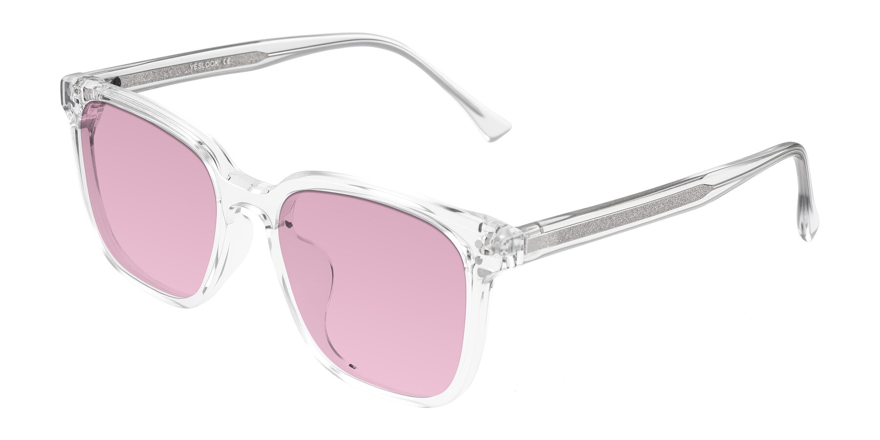 Angle of Ordoyo in Clear with Light Wine Tinted Lenses