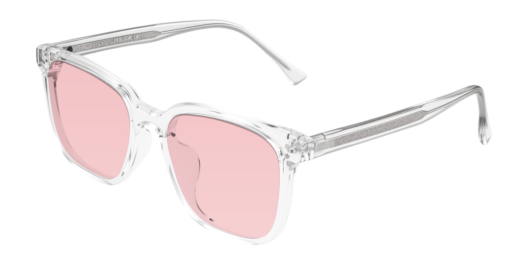 Angle of Ordoyo in Clear with Light Garnet Tinted Lenses