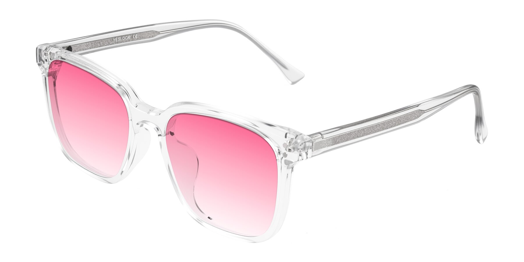 Angle of Ordoyo in Clear with Pink Gradient Lenses