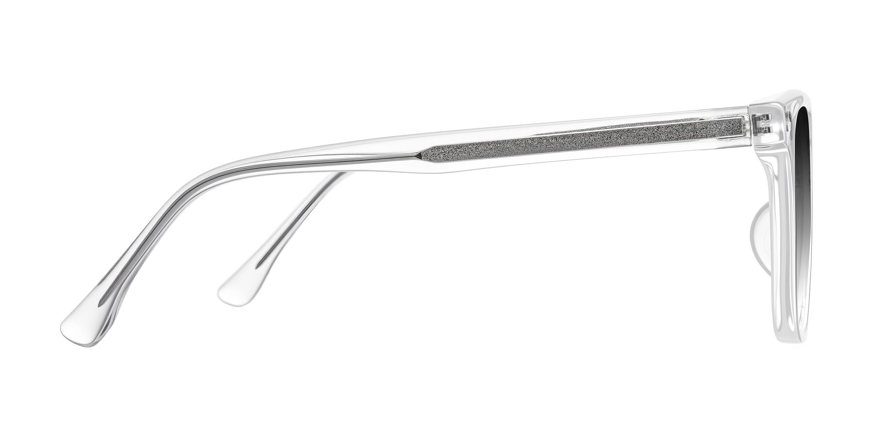 Side of Ordoyo in Clear with Gray Gradient Lenses