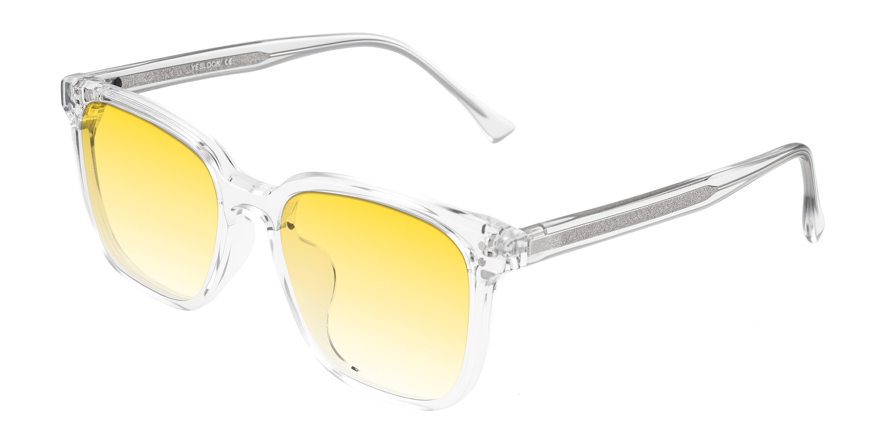Angle of Ordoyo in Clear with Yellow Gradient Lenses