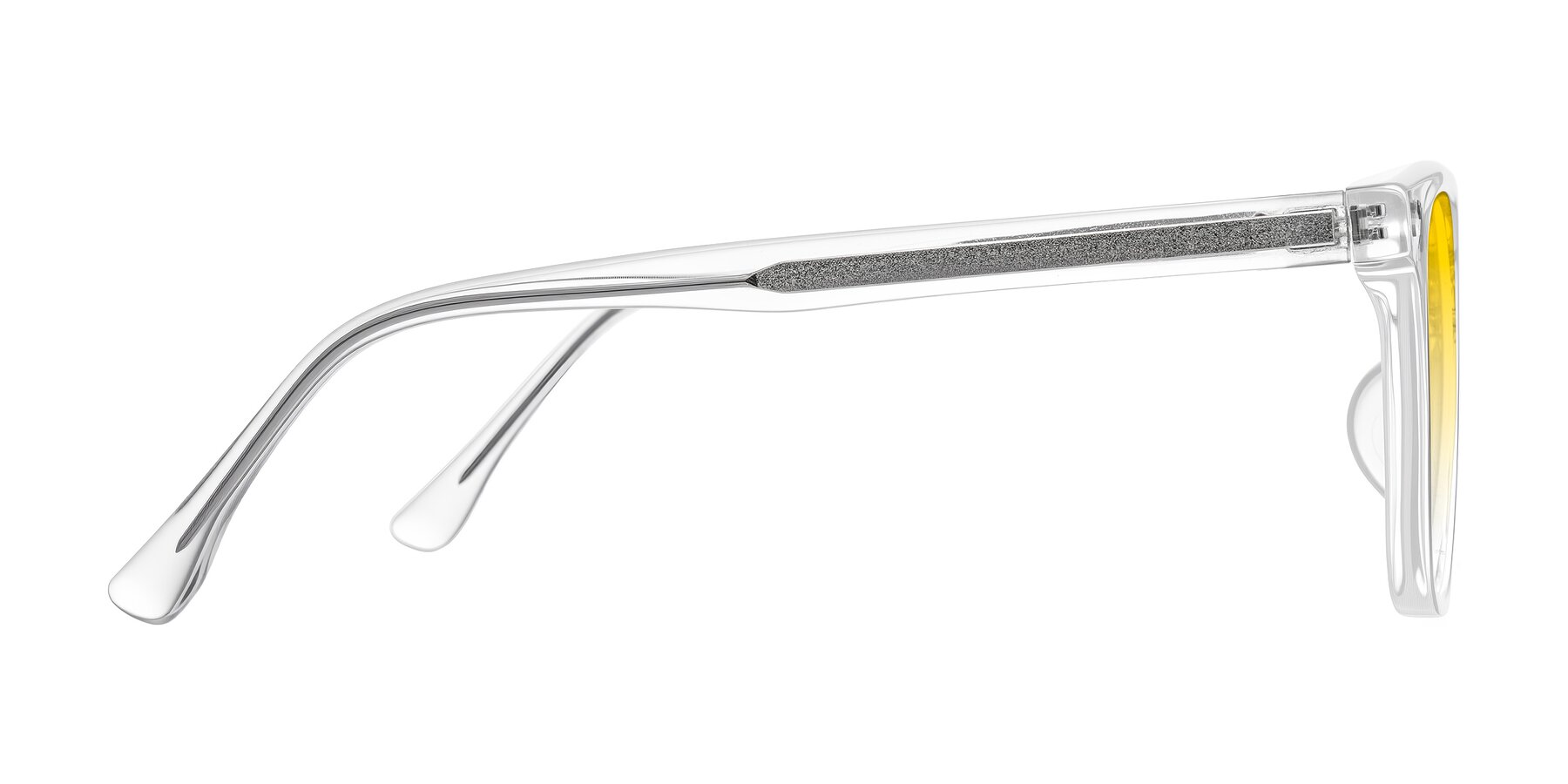 Side of Ordoyo in Clear with Yellow Gradient Lenses