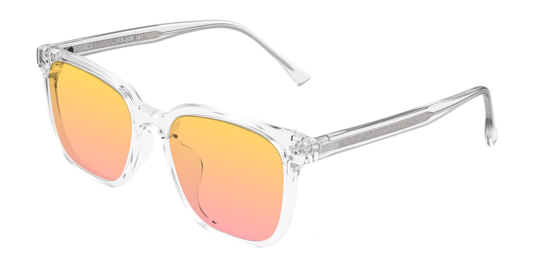 Angle of Ordoyo in Clear with Yellow / Pink Gradient Lenses