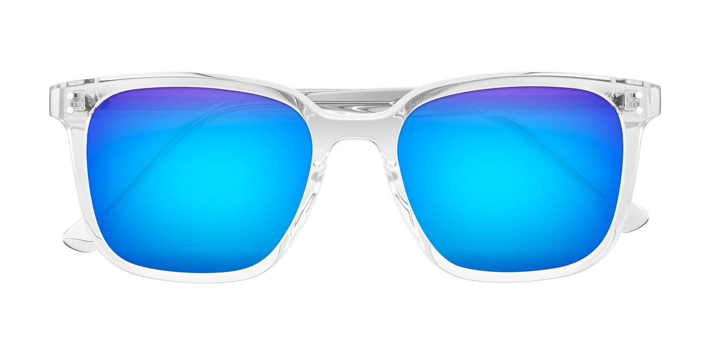 Ordoyo - Clear Flash Mirrored Sunglasses