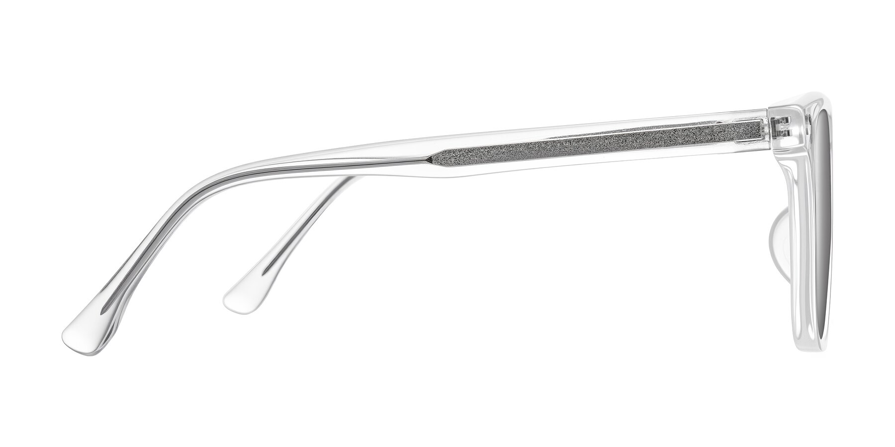 Side of Ordoyo in Clear with Silver Mirrored Lenses