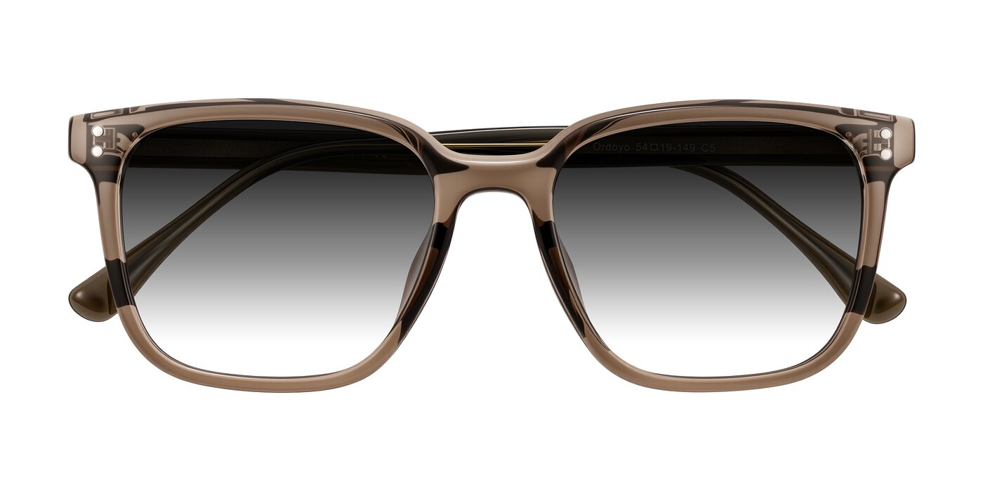 Ordoyo - Transparent Brown Gradient Sunglasses