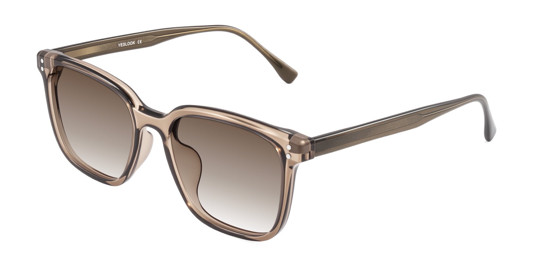 Angle of Ordoyo in Transparent Brown with Brown Gradient Lenses